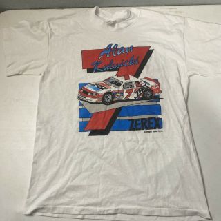 Vintage Alan Kulwicki Zerex Nascar Singlestitch Racing Tshirt Size Xl