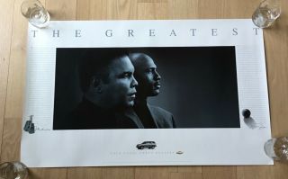 Muhammad Ali And Michael Jordan The Greatest (1998) Classic B&w Chevy Poster
