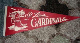 Vintage St.  Louis Cardinals Pennant:12 X 29 Inch