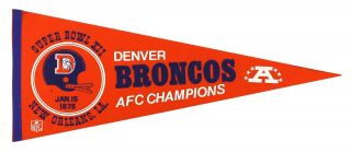 1978 Denver Broncos Bowl Xii Afc Champions Full Size 30 "
