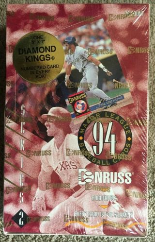 1994 Donruss Baseball Series 2 Factory Wax Box