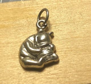 Vintage Van Dell Sterling Silver Disney Classic Winnie The Pooh Hunny Pot Charm