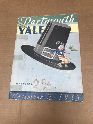 Dartmouth Vs Yale Football Program November 2,  1935