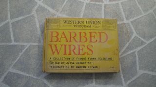 Book Of Vintage Western Union Telegram Barbed Wires 1965 J Denebrink M Kitman