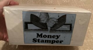 Vintage Magic Trick - The Money Stamper - Wooden Magic Prop - Vintage