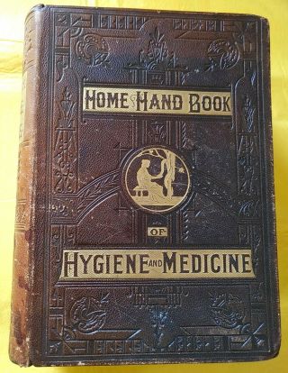 Antique Home Hand Book Of Hygiene And Medicine Hc 1905 Kellogg M.  D.  Illustrated