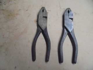 2 Pairs Of Vintage T/w 6 " Pliers