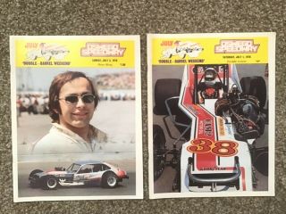 9 Vintage Oswego Speedway Modifieds Racing Programs & Calendars 1977 - 1979 3