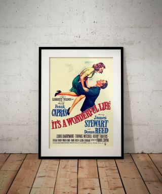 Wonderful Life Movie Poste,  James Stewart Posters,  Prints,  Posters,  Gift,  Gifts