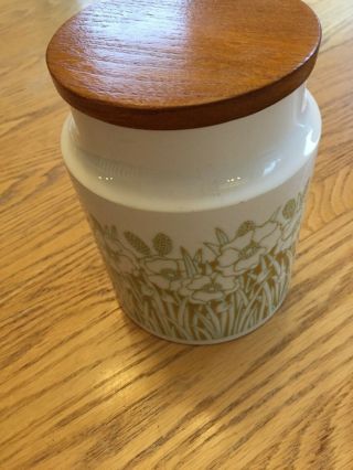 Vintage Collectable Hornsea Fleur Pottery Medium Canister Storage Jar 1970 