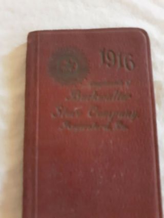 Vintage 1916 Buckwalter Stove Company,  Royersford,  Pa Caldendar Book