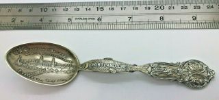 Lewis & Clark Centennial Exposition Portland Oregon Sterling Souvenir Spoon
