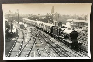 Old Photo P/c Guide Bridge Railway Station & Lner D11 Loco No.  5511