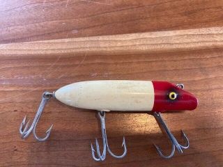 Vintage Fishing Lure (south Bend Better Bass - Oreno Red And White) Plus Box