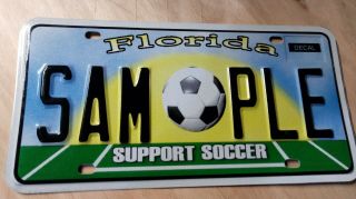 Florida,  Sample,  Car,  Tags,  License Plates,  Support Soccer