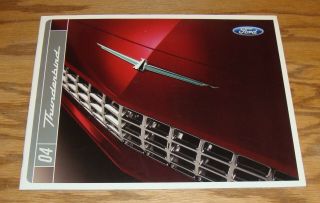 2004 Ford Thunderbird Sales Brochure 04 Deluxe Premium