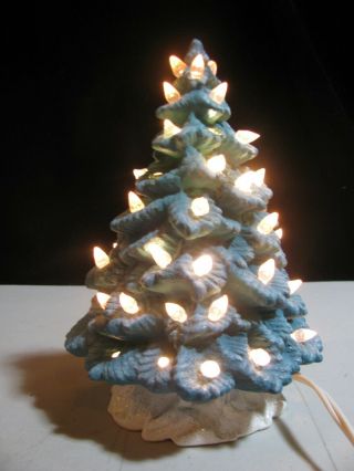 Vintage Christmas Decoration Lighted Ceramic Christmas Tree