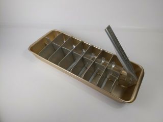 Vintage General Electric Redi - Cube Set of 2 metal ice cube tray 2
