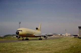 35mm Colour Slide Of Court Line L - 1011 Tristar G - Baaa In 1973 (2)