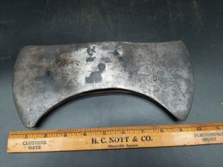 Vintage " Stanley " Double Bit Axe Head Carpentry Logging Tool 3 1/4 Lbs