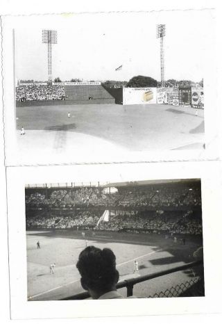 Baseball: Griffith Stadium,  Washington,  Dc; 2 - 4 - 1 Price (one Pic Dated 1938)