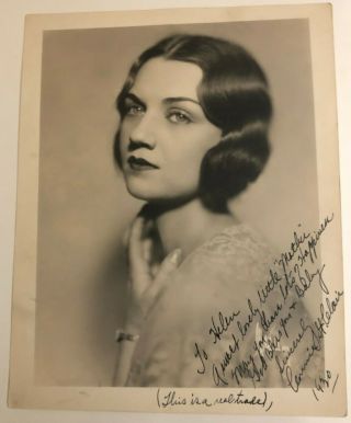 Unknown Autograph Photo Vintage Actress Hand Signed Hollywood Nr 1930