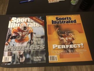 Tennessee Vols 1998 College Football National Champs Sports Illustrated Set Of 2