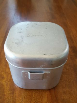 Vintage Coleman Cook Kit Aluminum Pot/pan For Model 502 Stove Storage Container