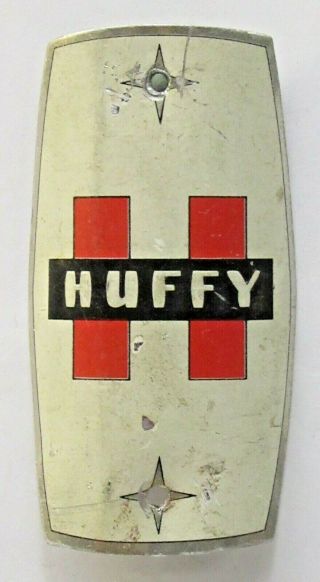 Huffy Older Vintage Bicycle Name Plate Head Badge A3