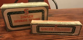 Vintage Singer Automatic Zigzagger No.  160985 & Stitch Patterns No.  161008