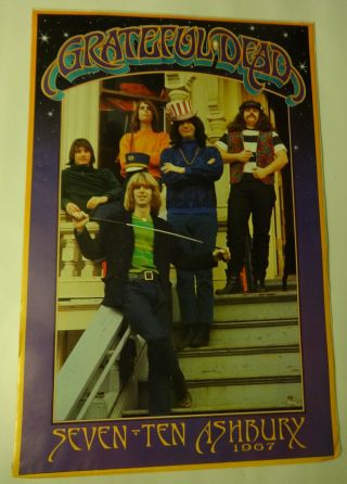 Grateful Dead Seven Ten Ashbury 1988 Antique Poster