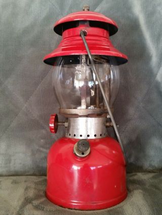 Vintage Coleman Lantern 200a Dated 5 - 58 Red Case " Sunshine Of The Night "