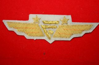 Us Civil Airline Pilot Wing Badge Midway Air Airways Bullion Wire