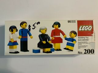 Vintage & Rare 1975 Lego Family 200 With Instructions & Box