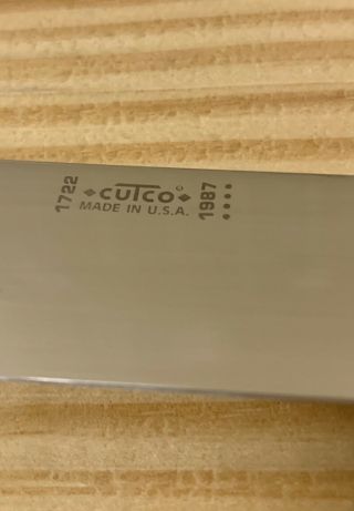 Cutco Butcher Knife 1722 Handle 8 - 1/8” Blade Vintage 1987 3