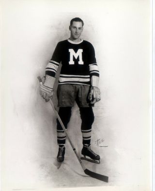 1 - 8 X 10 Vintage Photo Of 1934 - 35 Stanley Cup Champion Baldy Northcott Maroons