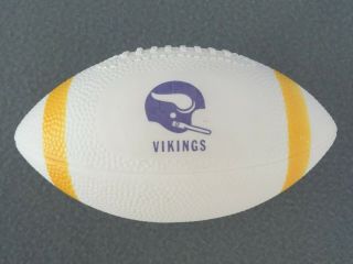 Minnesota Vikings Vintage 1970s Souvenir Rubber Plastic Nfl Mini Football 6 Inch