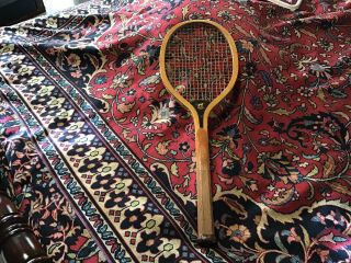Antique Draper&maynard Co.  Tennis Racquet Hunting Dog Premier