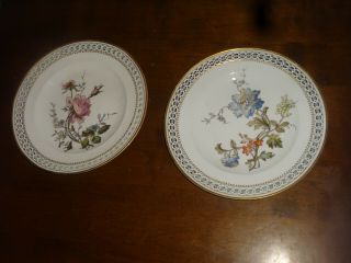 Antique Marcolini Period Meissen Reticulated Plate Artist Signed 18th C.  1700 