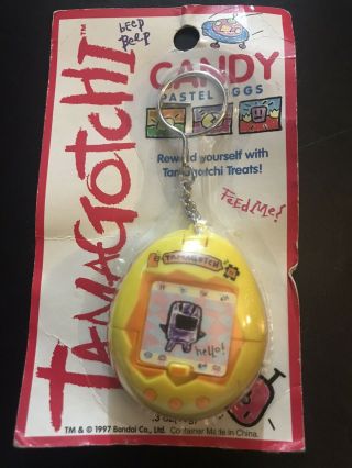 Vintage 1997 Bandai Tamagotchi Candy Keychain