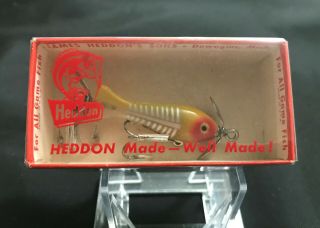 Vintage Heddon Tiny Spook 310 Xry W/ Gold Eye Fishing Lure [w/ Box]
