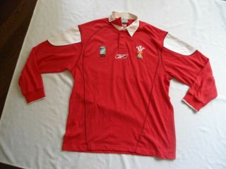 Wales Vintage 2003 Rugby World Cup Jersey Shirt Xl V.  G.  C