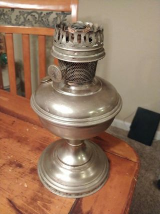 Antique Vintage Aladdin Model 9 London Indust,  Oil Lamp,  Wick Good,  No Globe 12 "