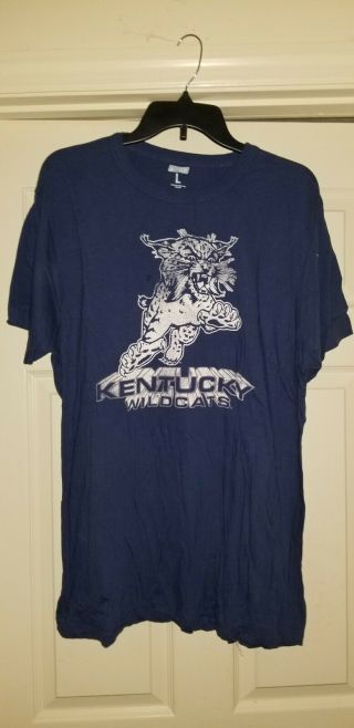 Retro Vintage Design Adult Kentucky Wildcats T Shirt Uk Logo Size Large