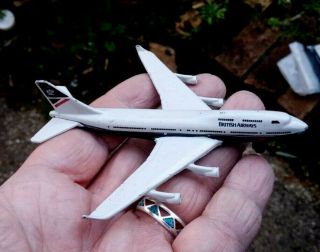 Vintage 1980s Matchbox Diecast Model - British Airways Boeing 747 - 400
