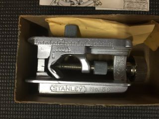 Stanley No.  59 Vintage Dowel Jig W/box & Guides Cutting Woodworking Wood Tool