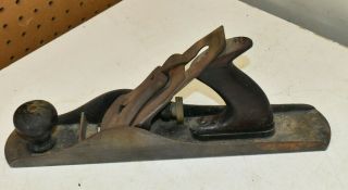 L555 - Early Antique Stanley Bailey No.  5 Wood Plane Prelateral