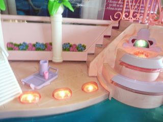 VINTAGE 1993 BARBIE FOUNTAIN POOL LIGHTS & FOUNTAIN AND 3