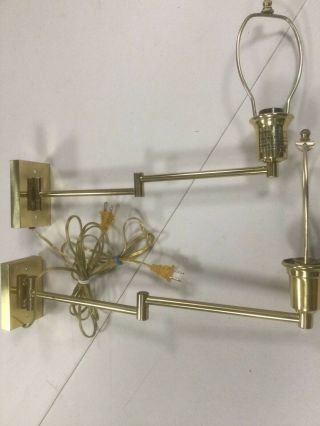 2 Vintage Swing Out Wall Lamps 2
