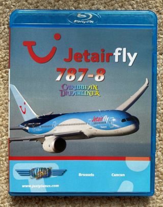 Just Planes Jetairfly Boeing 787 - 8 Brussels - Cancun Blu Ray Dvd